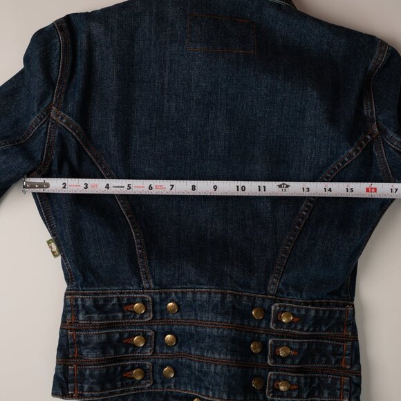 Jean Paul Gaultier Corset Waist Denim Jacket IT 42 - Picture 12 of 16